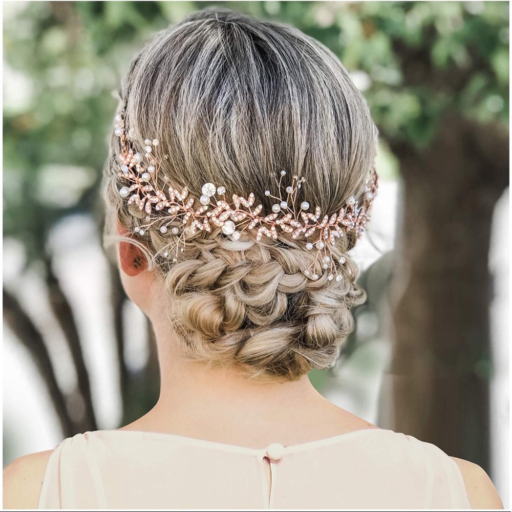 Rose Gold Bridal Headpiece